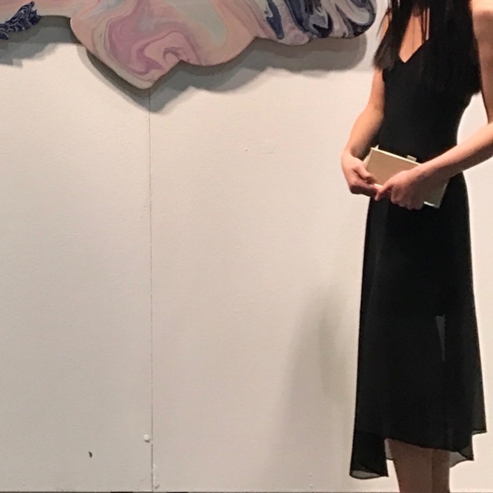 Lovers and Friends asymmetric hem midi dress